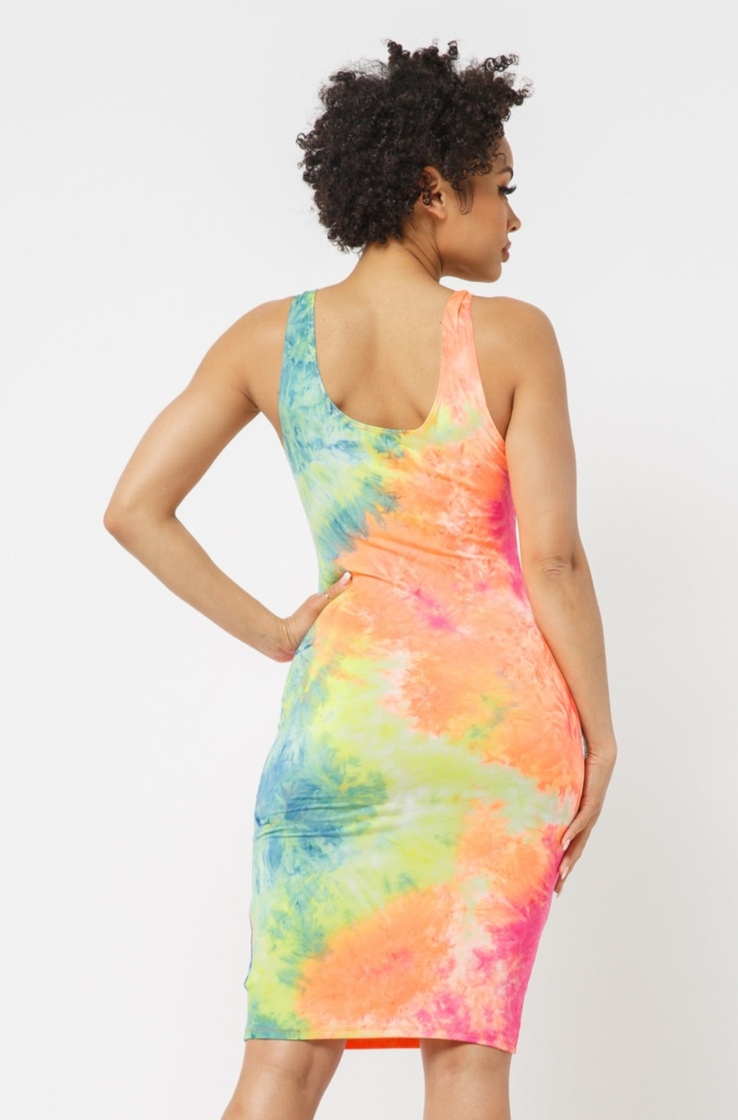 Follow The Rainbow Midi Bodycon Dress