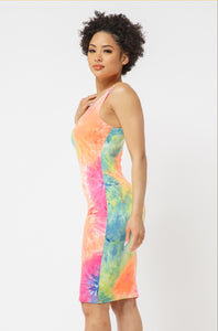 Follow The Rainbow Midi Bodycon Dress