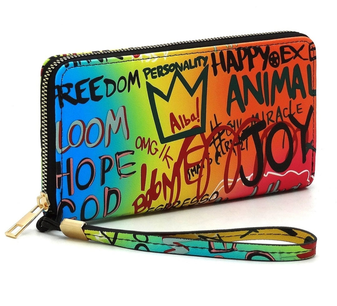 The Graffiti Large Wallet – Sole Matez Boutique