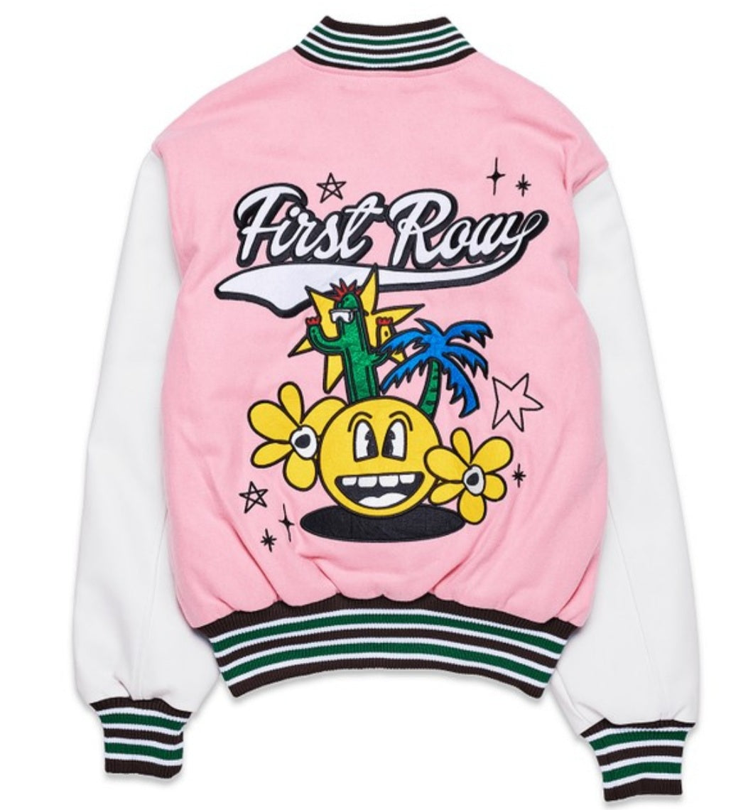 Hiz & Herz Pink Varsity Jacket (Unisex)