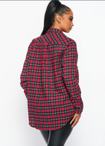 Perfectly Plaid Button-Up Shirt