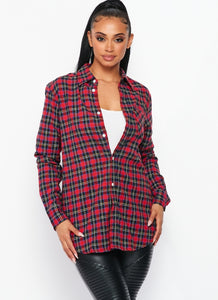 Perfectly Plaid Button-Up Shirt